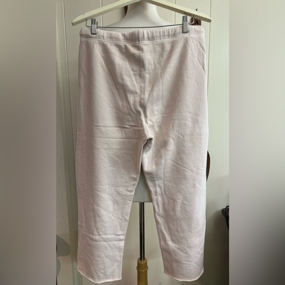 Frank & Eileen Pants Medium Pink Catherine Cropped Triple Fleece $198 Sweatpants - Picture 3 of 6